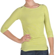 Agave Denim Puerto Shirt - 3/4 Sleeve (For Women) in Citronelle - Closeouts