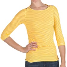 Agave Denim Puerto Shirt - 3/4 Sleeve (For Women) in Citrus - Closeouts