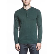 Agave Denim Ridge Run Henley Shirt - Long Sleeve (For Men) in Hunter Green - Closeouts
