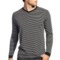 Agave Denim Sespe Shirt - Jersey Stripe, Long Sleeve (For Men) in Stretch Limo