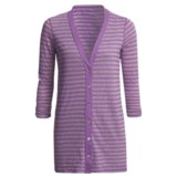 Agave Denim Steen Striped Cardigan Sweater - Tunic-Length, 3/4 Shirred Sleeve (For Women)