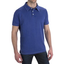 Agave Denim Tuna Polo Shirt - Supima® Cotton Jersey, Short Sleeve (For Men) in Dazzling Blue - Closeouts