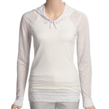 Agave Nectar Breton Hoodie Shirt - Slub Burnout (For Women) in Glacier Grey - Closeouts