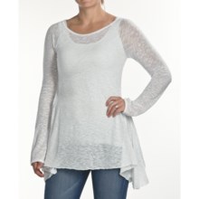 Agave Nectar Gamay Flare Burnout Shirt - Long Sleeve (For Women) in Glacier Grey - Closeouts