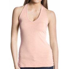 Agave Nectar Isla Halter Top - Supima®-TENCEL®-Lycra® (For Women) in Chalk Pink - Closeouts