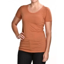Agave Nectar Lily T-Shirt - Organic Supima® Cotton, Short Sleeve (For Women) in Ginger - Closeouts