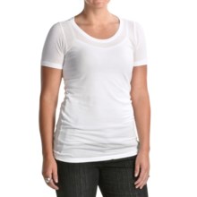 Agave Nectar Lily T-Shirt - Organic Supima® Cotton, Short Sleeve (For Women) in White - Closeouts