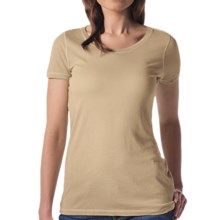 Agave Nectar Orchid T-Shirt - Supima® Cotton-Micromodal®, Short Sleeve (For Women) in Taos Taupe - Closeouts