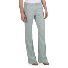 Agave Nectar Patrona Flared Pants - Trouser Fit (For Women) in Green Milieu - Closeouts