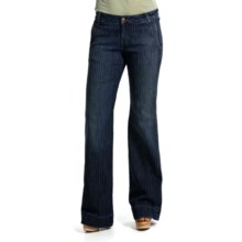 Agave Nectar Sol Kapalua Stripe Jeans - Flex Trouser Fit, Flare Leg (For Women) in Dark Indigo - Closeouts