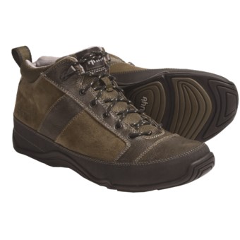 Ahnu Cole Mid Shoes - Leather (For Men) in Dark Olive