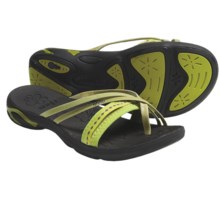 Ahnu Tomales Sandals - Leather (For Women) in Bright Chartreuse - Closeouts