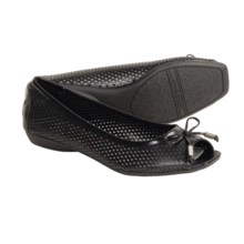 AK Anne Klein Sport Illusion Mesh Shoes - Leather, Flats (For Women) in Black - Closeouts