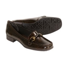 AK Anne Klein Vincenza Shoes - Loafers (For Women) in Dark Brown Reptile Print - Closeouts
