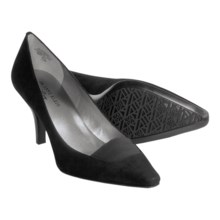 AK Anne Klein Winkins Pumps (For Women) in Black Suede - Closeouts