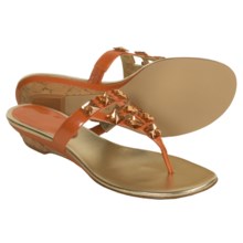 AK Anne Klein Zanetto Sandals (For Women) in Orange - Closeouts