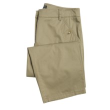 A.K.A. Woman Jules Bermuda Shorts - Fineline Stretch Cotton Twill (For Women) in Olive - Closeouts