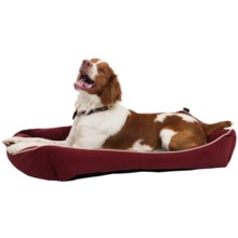 AKC Dream Boat Pet Bed - 8x34x23” in Burgundy - Closeouts