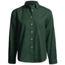 AKWA Brushed Cotton Twill Shirt - Long Sleeve (For Women) in Hunter - Closeouts