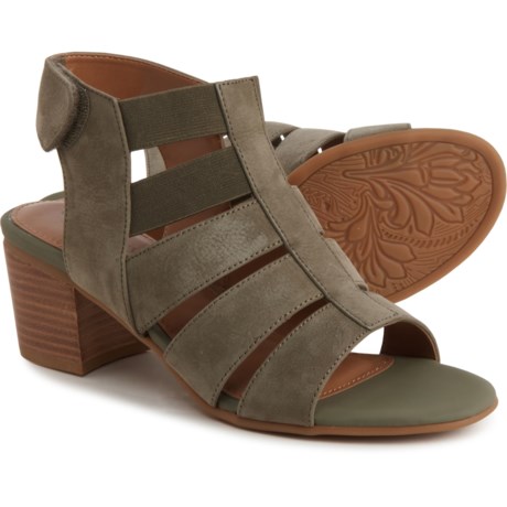 Comfortiva Alexis Sandals - Leather (For Women) - OLIVE (6 )