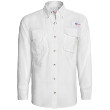 All American Fisherman High-Performance Shirt - Long Roll-Up Sleeve (For Men) in White - Closeouts