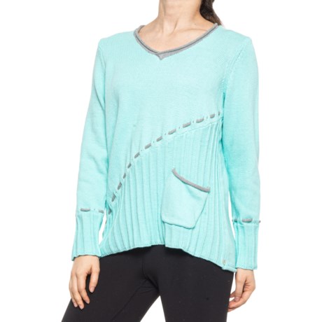 Neon Buddha All Day Long Sweater (For Women) - LAGOON (S )