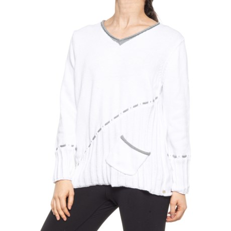 Neon Buddha All Day Long Sweater (For Women) - WHITE (XS )