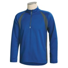 Alo CoolFit Pullover - Zip Neck (For Men) in Royal/Slate/Grey - Closeouts