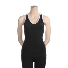 Alo High-Performance Tank Top - Built-in Bra, Racerback (For Women) in Black/White - Closeouts