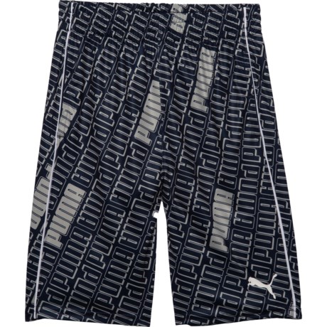 Puma Alpha Pack Jersey Shorts (For Big Boys) - NAVY (L )