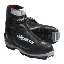 Alpina BC 20 Plus Cross-Country Ski Boots (For Men and Women) in Black/Charcoal/Red - Closeouts