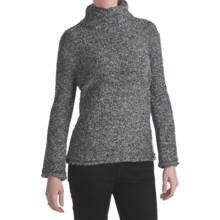 ALPS Annalise Tweed Turtleneck Sweater (For Women) in Raven - Closeouts