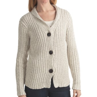 ALPS Briana Cardigan Sweater - Shawl Collar (For Women) in Jute