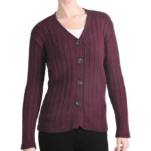 ALPS Bristlecone Cardigan Sweater - Cotton (For Women) in Wine - Closeouts