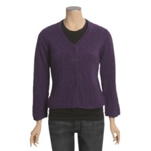 ALPS Jayna Cardigan Sweater (For Women) in Eggplant - Closeouts