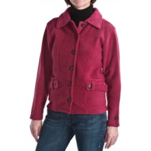 ALPS Kianna Fleece Jacket - Button Front (For Women) in Bordeaux - Closeouts