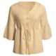 ALPS Lexi Scoop Neck Cardigan Sweater - 3/4 Bell Sleeve (For Women)