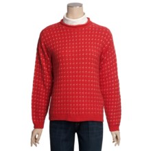 ALPS Ocean Bluff Cotton Sweater (For Women) in Scarlet - Closeouts