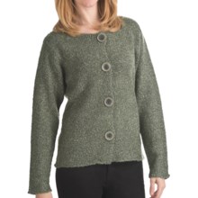 ALPS Palomas Boucle Cardigan Sweater (For Women) in Eucalyptus - Closeouts