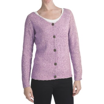 ALPS Soft Focus Cardigan Sweater (For Women) in Orchid