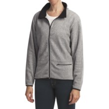 ALPS Spindrift Overdyed Fleece Jacket - Mock Neck (For Women) in Silver Cloud - Closeouts