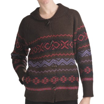 ALPS Split Rock Rib-Knit Cardigan Sweater - Button Front (For Women) in Chickory