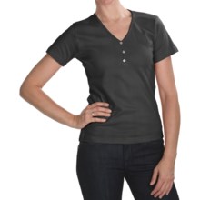 ALPS Tory T-Shirt - Stretch Cotton, Short Sleeve (For Women) in Black - Closeouts