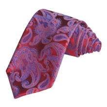 Altea Silk Large Paisley Tie (For Men) in Red - Closeouts