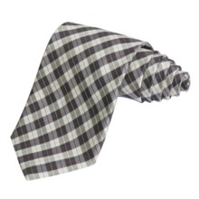 Altea Small Plaid Tie (For Men) in Black - Closeouts