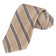 Altea Striped Tie - Wool-Cotton (For Men) in Oatmeal - Closeouts
