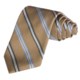 Altea Wide Stripe Tie - Silk-Cotton (For Men)