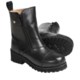 Altimate Double Zipper Motorcycle Boots - Leather (For Women)