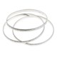 Aluma USA Hammered Sterling Silver Bangles - Set of 3