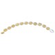 Aluma USA Hammered Sterling Silver Oval Bracelet - Two Tone